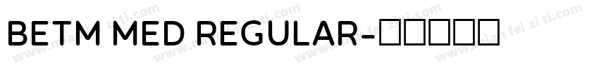 BETM MED REGULAR字体转换